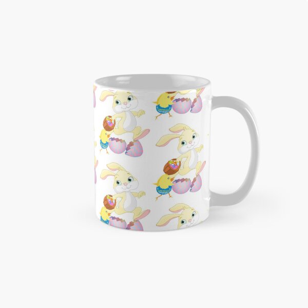 Item preview, Running Bunny and Chick with Easter Eggs designed and sold by TigsArts.