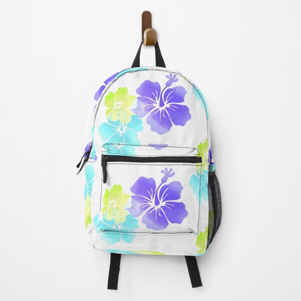 Item preview, Hibiscus, purple, lime and aqua blue designed and sold by PixDezines.