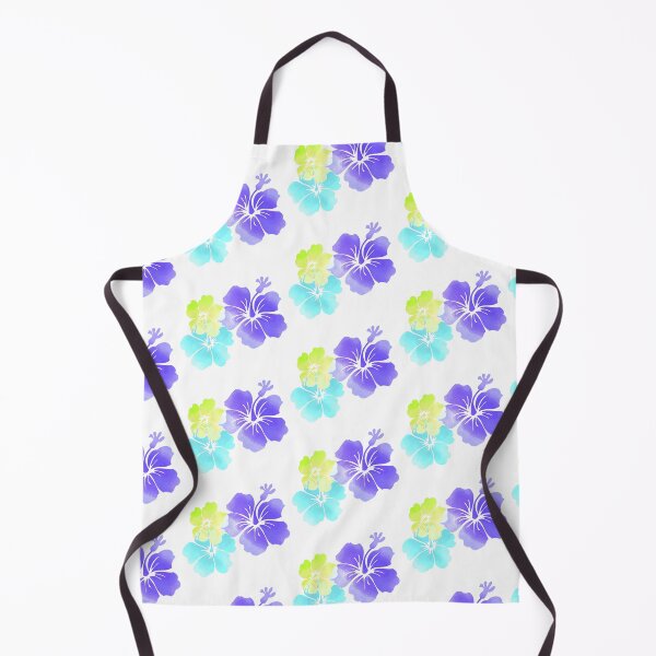 Item preview, Hibiscus, purple, lime and aqua blue designed and sold by PixDezines.