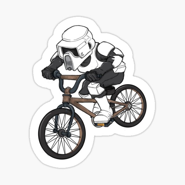 Trooper Racer Clone To Ride Motorcycle Sticker