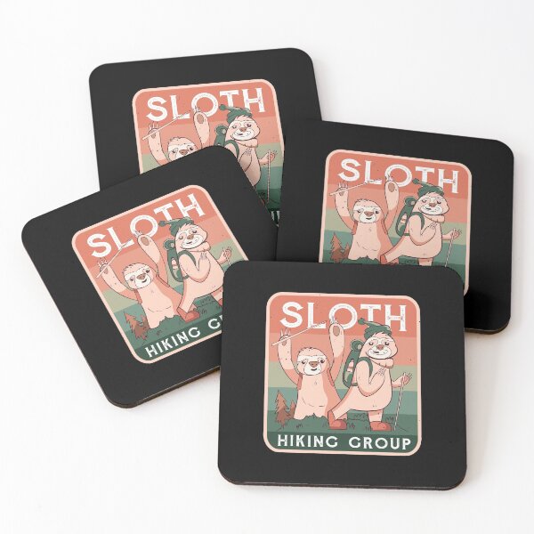 Item preview, funny sloth hiking club  designed and sold by pirminio.