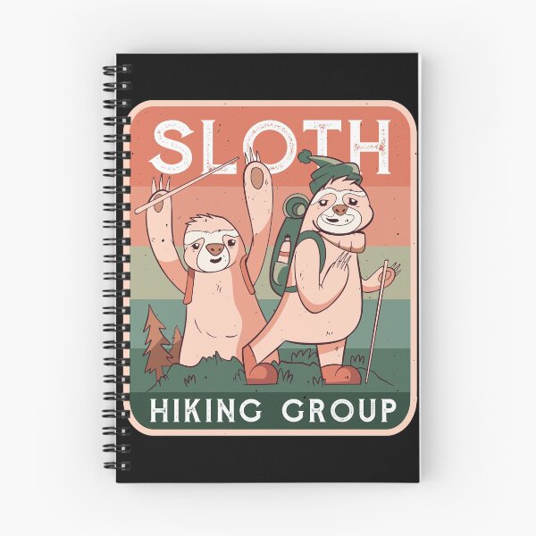 Item preview, funny sloth hiking club  designed and sold by pirminio.