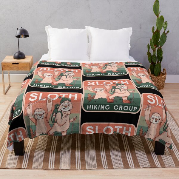 Item preview, funny sloth hiking club  designed and sold by pirminio.