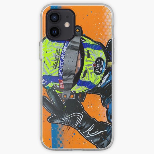Lando Norris 2020 - McLaren graffiti painting by DRAutoArt iPhone Soft Case
