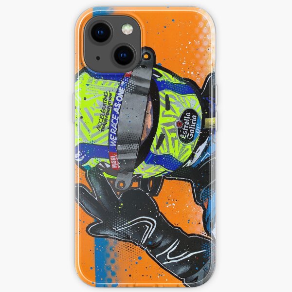 Lando Norris 2020 - McLaren graffiti painting by DRAutoArt iPhone Soft Case