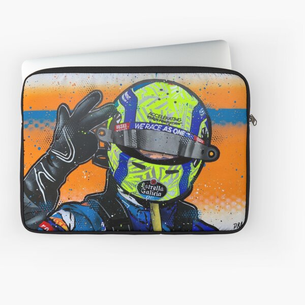 Lando Norris 2020 - McLaren graffiti painting by DRAutoArt Laptop Sleeve