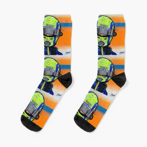 Lando Norris 2020 - McLaren graffiti painting by DRAutoArt Socks