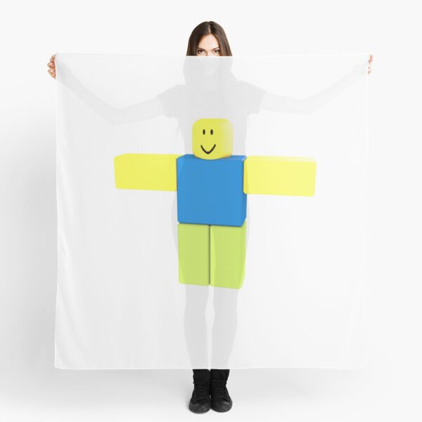 T Posing Roblox Noob Scarf By Bluesparkle001 Redbubble - buff t pose noob roblox