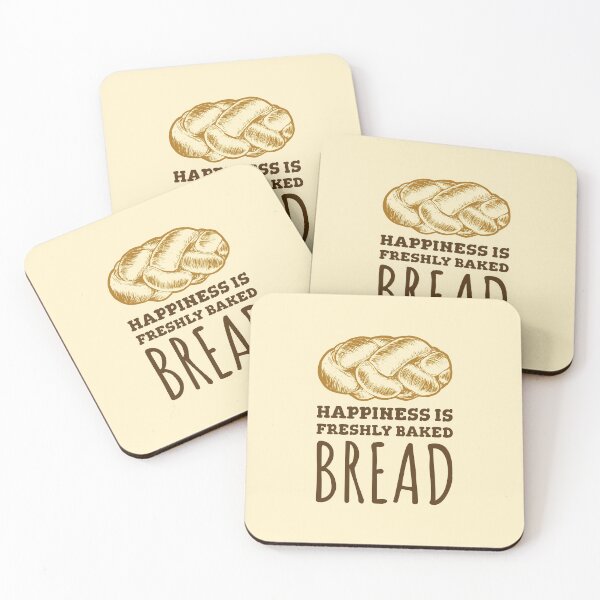 Item preview, Happiness is Freshly Baked Bread Quote Knotted Design designed and sold by quoteology.
