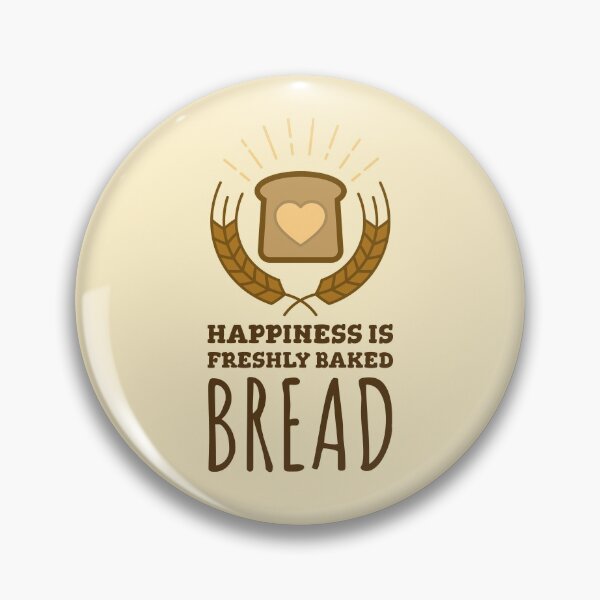 Item preview, Happiness is Freshly Baked Bread Quote for baker designed and sold by quoteology.
