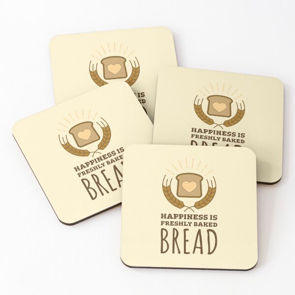 Item preview, Happiness is Freshly Baked Bread Quote for baker designed and sold by quoteology.