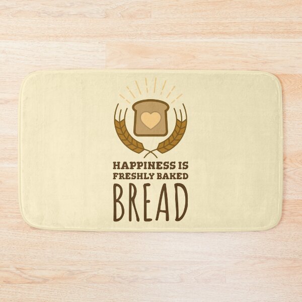 Item preview, Happiness is Freshly Baked Bread Quote for baker designed and sold by quoteology.