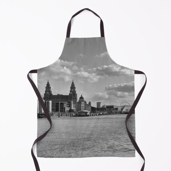 Item preview, Liverpool Skyline Mono designed and sold by rawshutterbug.