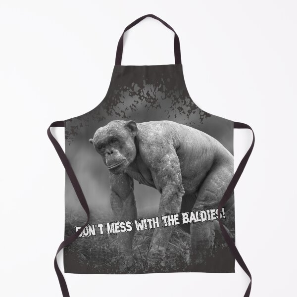 Item preview, Jambo The Hairless Chimpanzee With Slogan designed and sold by rawshutterbug.