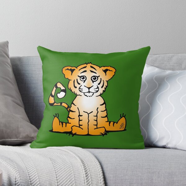 Tiger cub Throw Pillow