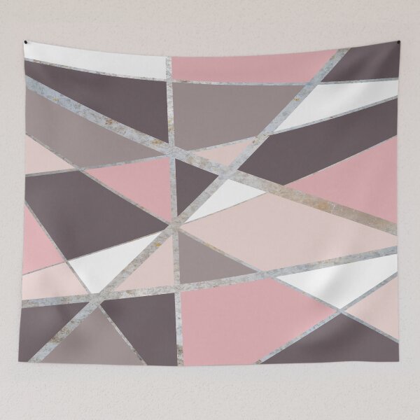 Item preview, Abstract pink design with grey beige stripes.  decorating, glitter designed and sold by jayne0524.