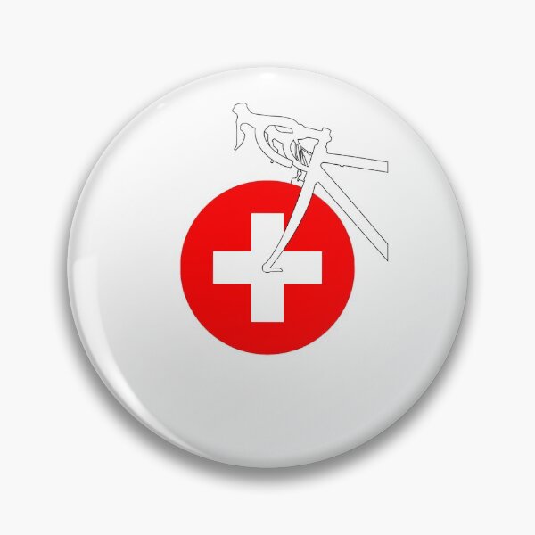 Item preview, Road Bicycle Swiss Flag designed and sold by RabeDesigns.