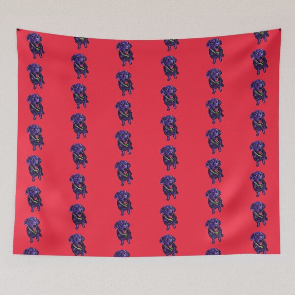 Item preview, Black Lab over Red designed and sold by Amanda A. Anthony.