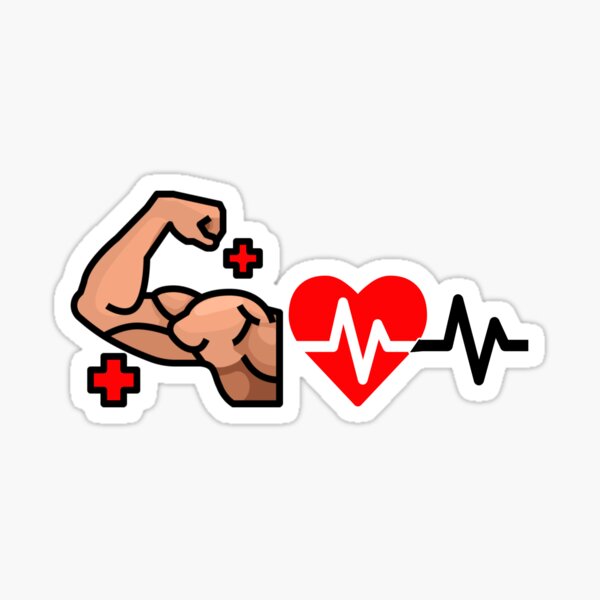 Heartbeats for workout! Sticker