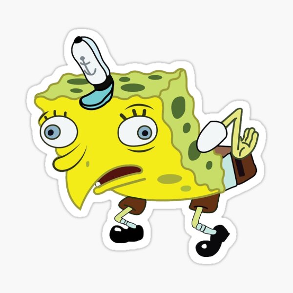 Item preview, Mocking Spongebob Meme designed and sold by TotalBubble.