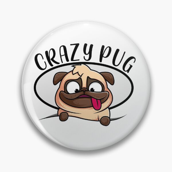 Item preview, crazy pug dog designed and sold by crazyworx.