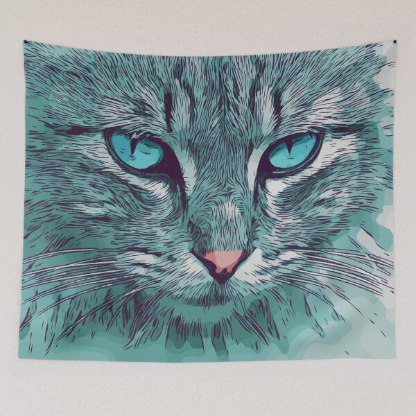 Item preview, Cute Cat Face designed and sold by playloud.