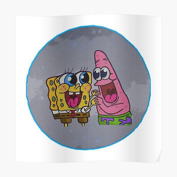 Spongebob And Patrick Star Poster For Sale By Emilylao Redbubble 8116