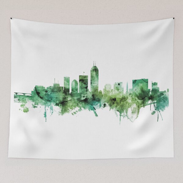 Aperçu de l'œuvre Indianapolis Indiana Skyline créée et vendue par ArtPrints.