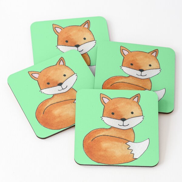 Item preview, Little Fox watercolor designed and sold by SilverBirch14.