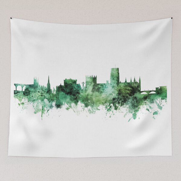 Item preview, Durham England Skyline Cityscape designed and sold by ArtPrints.