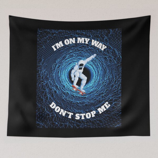 Item preview,  how quickly you can get through a wormhole. With a surfboard and spacesuit, he awaits the end of the tunnel. A nice gift idea for all Sifi fans. designed and sold by Bodino.