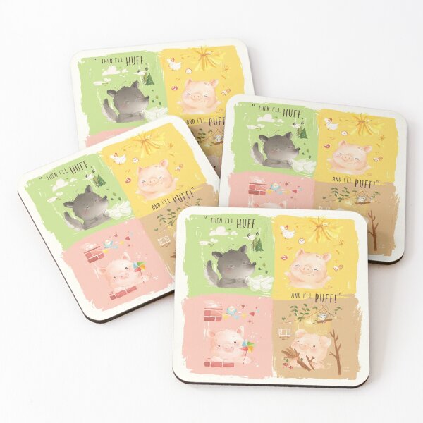 Item preview, Three Little Pigs & Big Bad Wolf designed and sold by twigsandpaper.