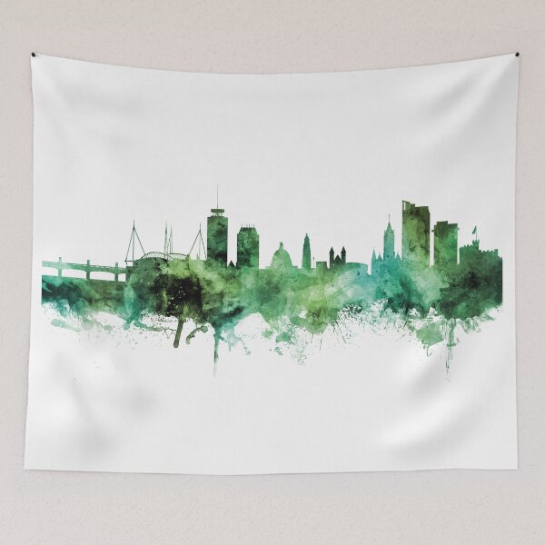 Item preview, Cardiff Wales Skyline designed and sold by ArtPrints.