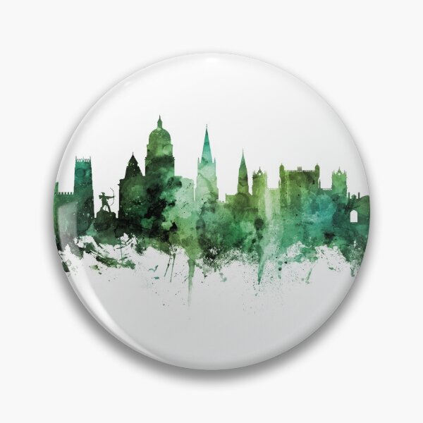 Item preview, Nottingham England Skyline designed and sold by ArtPrints.