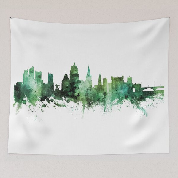 Item preview, Nottingham England Skyline designed and sold by ArtPrints.