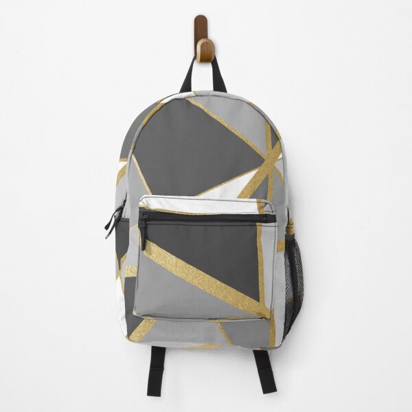Item preview, Abstract grey design with Gold beige stripes. decorating, design designed and sold by jayne0524.
