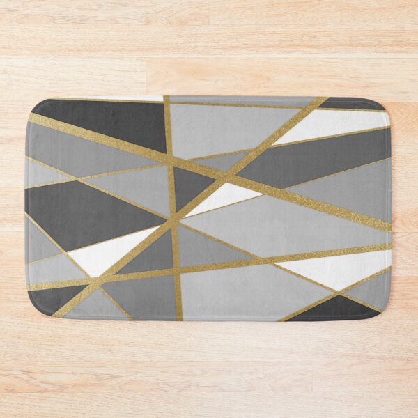 Item preview, Abstract grey design with Gold beige stripes.  decorating, design designed and sold by jayne0524.