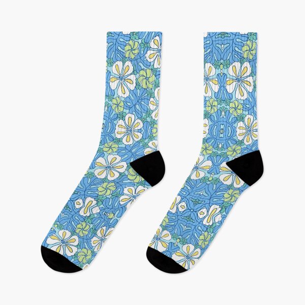 Item preview, Aqua Blue Tropical Graphic Floral designed and sold by JoChesney.