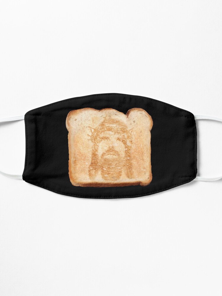 Alternate view of Jesus on toast Mask