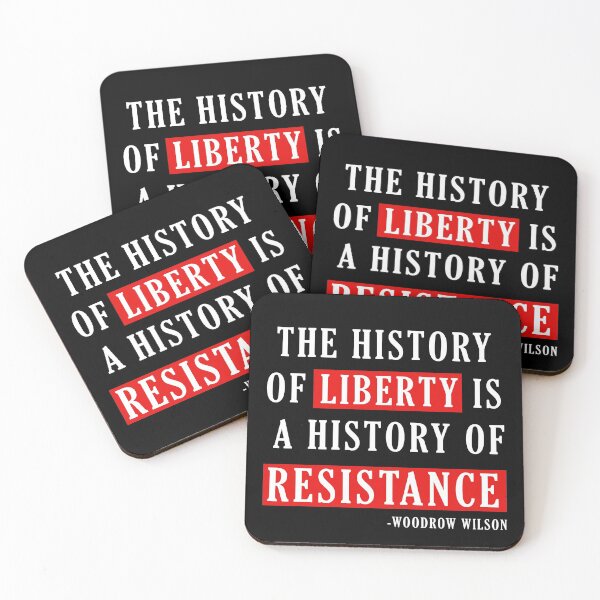 Item preview, Liberty and Resistance Quote designed and sold by ArtOfRebellion.