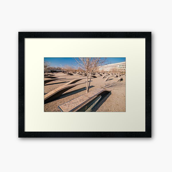 pentagon memorial Framed Art Print