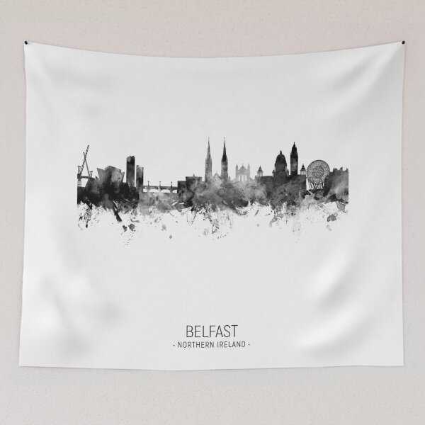 Item preview, Belfast Northern Ireland Skyline designed and sold by ArtPrints.