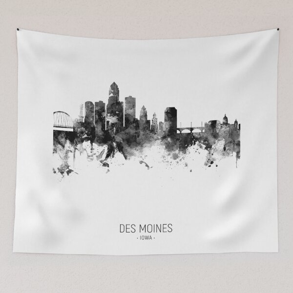 Item preview, Des Moines Iowa Skyline designed and sold by ArtPrints.