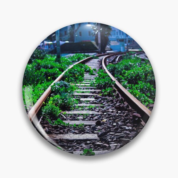 Item preview, Artistic Train Track Outdoor Design for Those Who Love Trains designed and sold by Marguerite Faure.