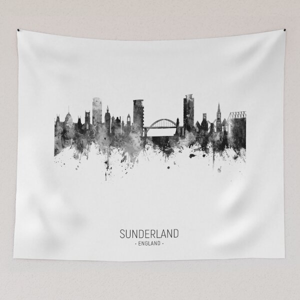 Item preview, Sunderland England Skyline designed and sold by ArtPrints.