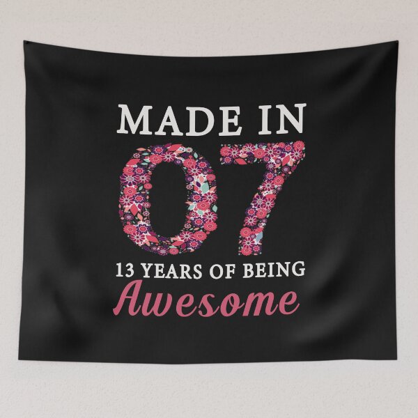 Item preview, Made In 2007 13 Years Of Being T shirt designed and sold by bestdesigns2020.