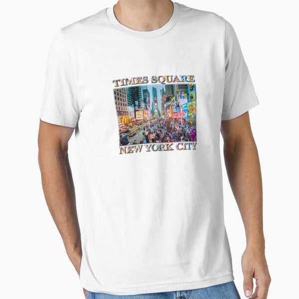 Item preview, Times Square Tourists (poster on white) designed and sold by Ray's Photos & Art.