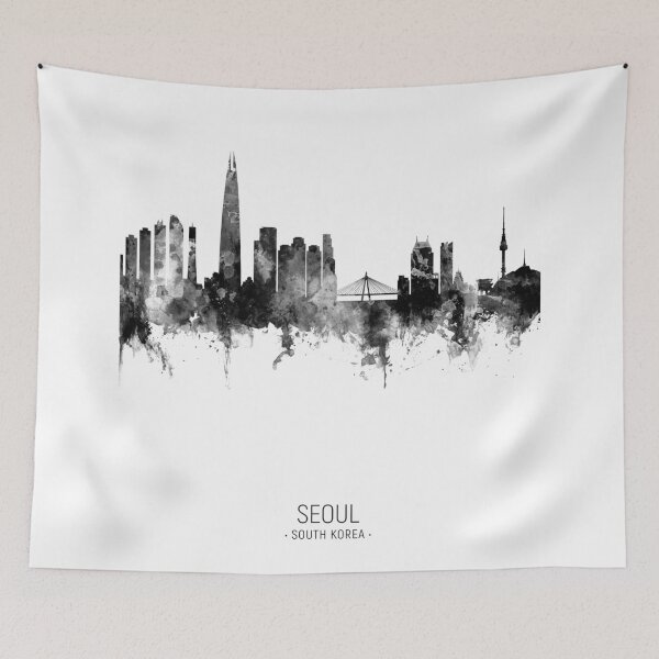 Item preview, Seoul Skyline South Korea designed and sold by ArtPrints.