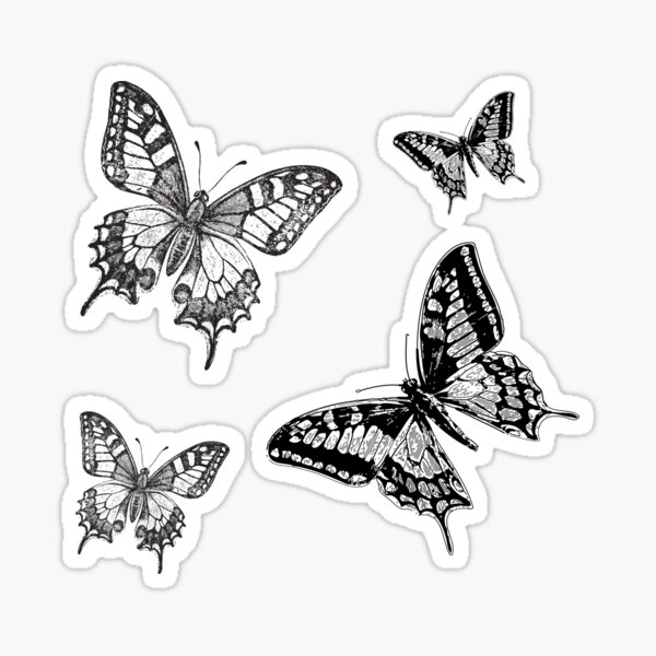 Item preview, Black Swallowtail Butterflies Vintage Pack designed and sold by The Little Wood Cottage.
