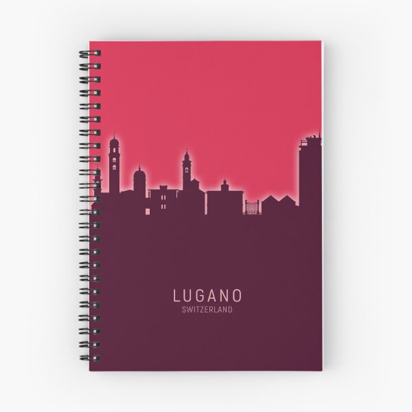 Item preview, Lugano Switzerland Skyline designed and sold by ArtPrints.